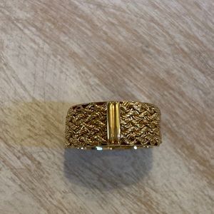 🌟QVC EternaGold 14K Basketweave Band Ring Size 6